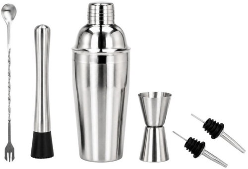 Verk 07454 Bartender Set 6pcs, 750ml Shaker with Measuring Cup - Cocktail Shaker - Main image