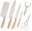 4pcs, Scissors and Peeler, White