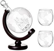 Verk 07468 Karafa Globus s gravírovanými sklenicemi - Carafe 