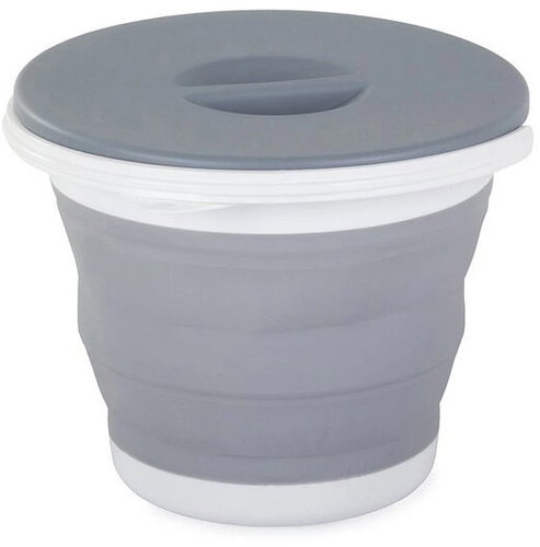 Verk 01548 Collapsible Silicone Bucket with Lid 5L - Bucket - Main image