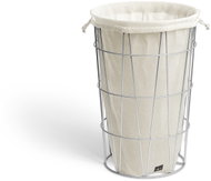 ZACK Koš s pytlem na prádlo SATONE, stříbrný - Laundry Basket