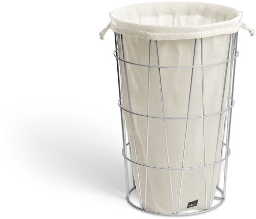 ZACK Koš s pytlem na prádlo SATONE, stříbrný - Laundry Basket - Main image