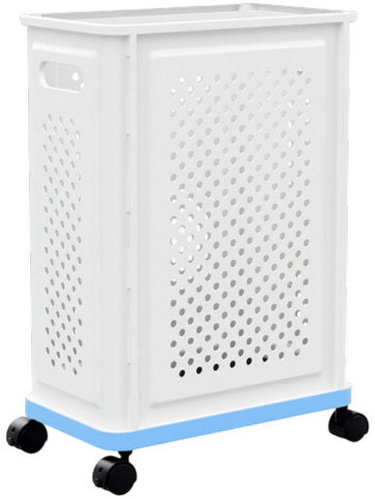Verk 27647 Mobile Storage Basket on Wheels 40L - Laundry Basket - Main image