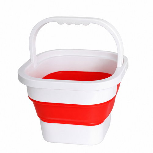 Verk 27716 Skládací silikonový kbelík 17 l, červený - Bucket - Main image