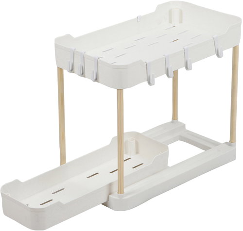 DOCHTMANN Police plastová, bílá, 40 × 33 × 22 cm - Kitchen Organiser - Main image