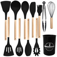 Verk 07412 Sada kuchyňského náčiní 12 ks, černá - Kitchen Utensil Set