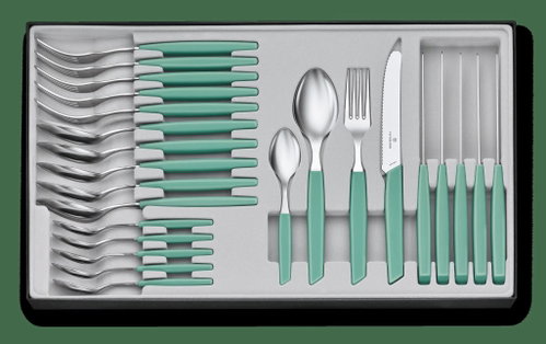Victorinox Sada příborů Swiss Modern, 24 ks, zelená - Knife Set - Main image