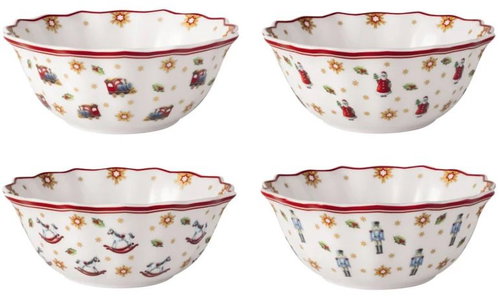 VILLEROY & BOCH Sada vánočních mís TOY'S DELIGHT Anniversary 4ks - Sada misiek - Hlavný obrázok