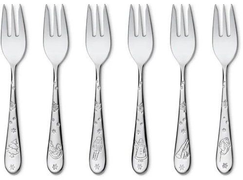 VILLEROY & BOCH TOY'S DELIGHT Christmas Dessert Fork Set, 6pcs - Table Fork - Main image