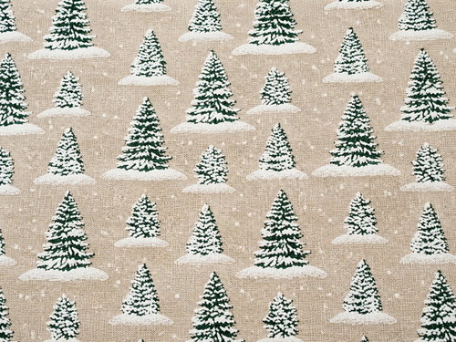 Goba 8701307A Christmas Tree Runner, Hessian Canvas, 28 cm × 3 m - Runner - Main image