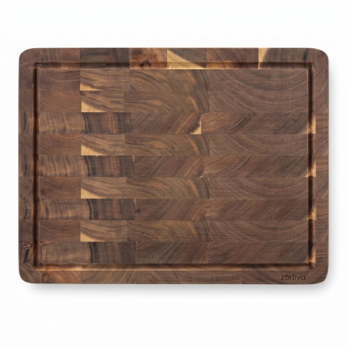 Zortiva Acacia Solid Wood Chopping and Serving Board 43 × 33 cm - Cutting Board - Main image