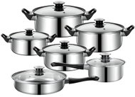 RETOO Sada nerezových kuchyňských hrnců a pánev - Cookware Set