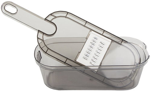 Verk 07342 Multifunctional grater and fruit and vegetable slicer, grey - Grater - Main image