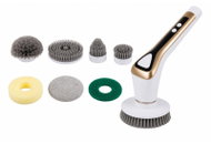 Verk 27631 Akumulátorový rotační čisticí s výměnnými nástavci 25 W, IP68, bílý - Scrubbing Brush