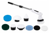 Verk 27638 Rotační čisticí kartáč teleskopický, 25 W, 8 nástavců, bílo-černý - Scrubbing Brush
