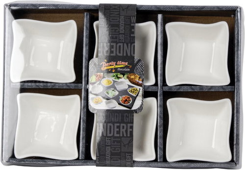 Empt Sada servírovacích misek, zakřivené, porcelánové, 6 ks - Bowl Set - Main image
