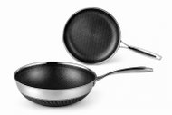 David v kuchyni Sada 2 hybridních třívrstvých pánví 24 cm, wok 30 cm - Cookware Set