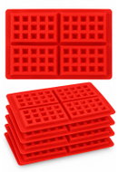 RealG RC-K-2549 Silikonová forma na 4 vafle do horkovzdušné fritézy a trouby 5 ks - Mould