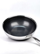David v kuchyni Hybridní třívrstvá wok pánev průměr 30 cm - Wok Pan