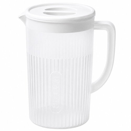 Verk 07441_B 3L plastic jug with lid and filter, white Main image Verk 07441_B 3L plastic jug with lid and filter, white - Pitcher - Main image