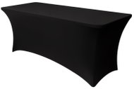 Ruhhy 27727 Elastický potah na cateringový stůl 183 × 75 × 75 cm, černý - Tablecloth