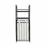 APT DA590 Koš na prádlo s policemi 54 l, 99 × 37 × 35 cm, černý - Laundry Basket