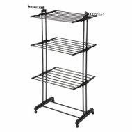 APT DA722A folding vertical clothes airer 172cm, black - Laundry Dryer