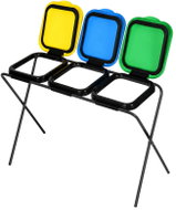 MultiGarden LT3-21 Stojan na tříděný odpad s barevnými víky, 3 × 120 l - Stand