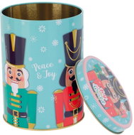 Gastro Christmas Nutcracker box, metal, various motifs, height 140 mm, diameter 105 mm - Storage Jar