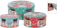 Gastro Christmas Nutcracker, metal, height 85 mm, diameter 195 mm, set of 3 - Food Container Set