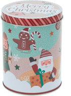 Gastro Christmas metal box Merry Christmas, various motifs, height 145 mm, diameter 105 mm - Storage Jar