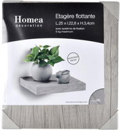 Homea Wall shelf OAK, MDF, 25 cm - Shelf