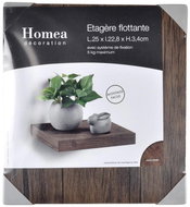Homea Wall shelf NOYER, MDF, 25 cm - Shelf