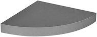 Homea Wall shelf, corner, MDF, 25 × 25 cm, grey - Shelf