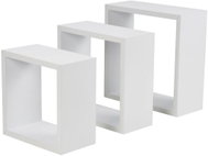Homea Wall shelves, white, 3 pcs - Shelf