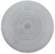 Prostírání Zeller Prostírání kulaté stříbrné plastové, průměr 41 cm - Prostírání