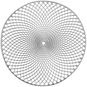 Prostírání Zeller Prostírání Mandala kulaté plastové stříbrné, průměr 38 cm - Prostírání