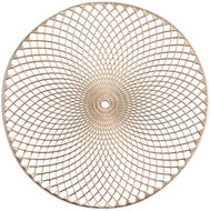 Prostírání Zeller Prostírání Mandala kulaté plastové zlaté, průměr 38 cm - Prostírání