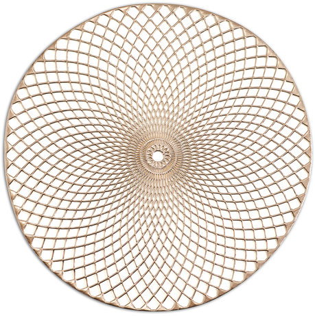Zeller Mandala Placemat round plastic gold, diameter 38 cm - Placemat - Main image