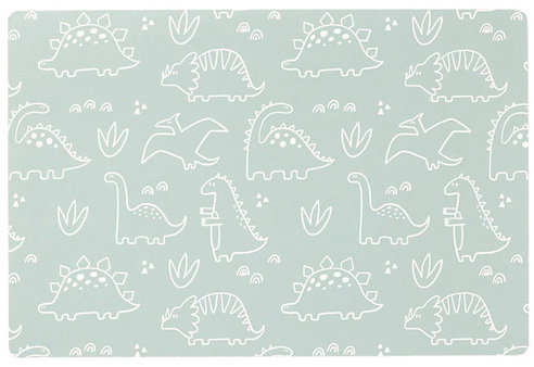 Zeller Children's placemat Dino plastic green 45 × 30 cm - Placemat - Main image