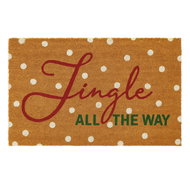 Home Styling Collection Vánoční rohožka z kokosového vlákna Jingle All The Way 59 × 39 cm - Rohožka