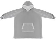 Ruhhy 24402 TV hoodie with hood XXL, grey - Wearable Blanket