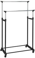 Home Styling Collection Double clothes rack - wardrobe on wheels - Coat Hanger