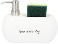 Homla Teana Ceramic detergent dispenser, white - Soap Dispenser