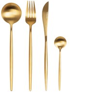 Homla Noia Set of cutlery, matt gold, 16 pcs - Cutlery Set