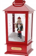 Home Styling Collection Lantern with coloured nutcracker inside, white, 13,5 × 26,5 cm - Christmas Decoration