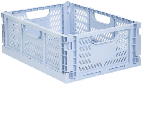 Homla Plastic folding organiser, blue, 29 × 40 × 15 cm, Aiden - Storage Box - Main image