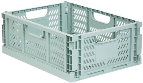 Homla Plastic folding organiser, green, 29 × 40 × 15 cm, Aiden - Storage Box - Main image