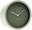 Green, minimalist dial, diameter 15 cm