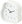 AMORPH Table Clock organic shape with glass front, white, 12 cm